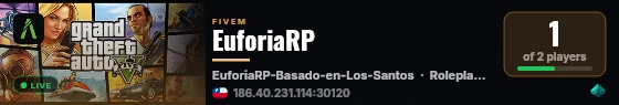 EuforiaRP live status badge
