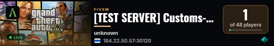 [TEST SERVER] Customs-Script live status badge