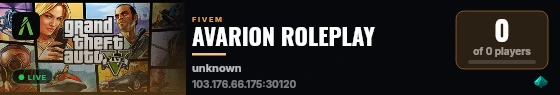 AVARION ROLEPLAY live status badge