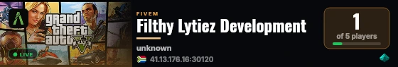 Filthy Lytiez Development live status badge