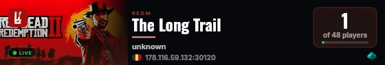 The Long Trail live status badge
