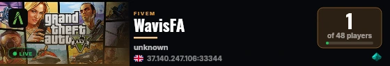 WavisFA live status badge