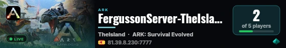 FergussonServer-TheIsland - (v361.7) live status badge