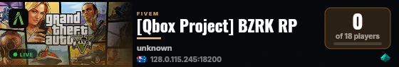 [Qbox Project] BZRK RP live status badge