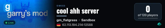 cool ahh server live status badge