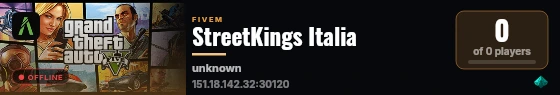 StreetKings Italia live status badge