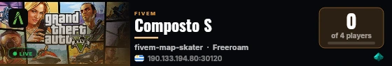 Composto S live status badge