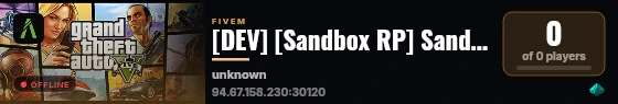 [DEV] [Sandbox RP] Sandbox RP live status badge