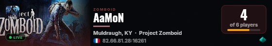 AaMoN live status badge