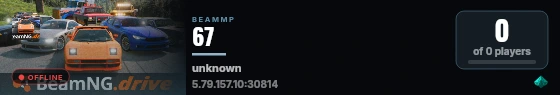 67 live status badge