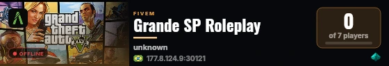 Grande SP Roleplay live status badge