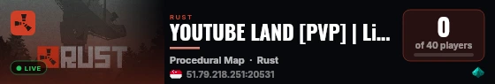 YOUTUBE LAND [PVP] | Live Streamed Server | 2x Vanilla+ live status badge