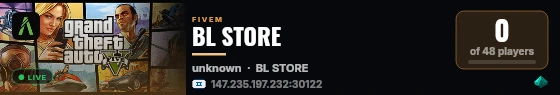 BL STORE live status badge