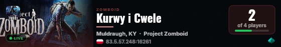 Kurwy i Cwele live status badge