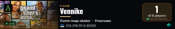 Vennike live status badge