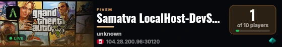 Samatva LocalHost-DevSync live status badge