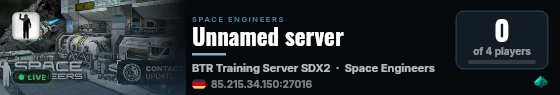 Unnamed server live status badge