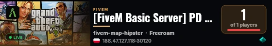 [FiveM Basic Server] PD RP live status badge