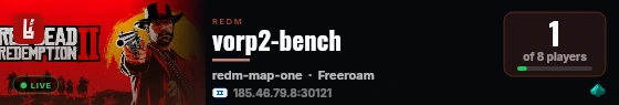 vorp2-bench live status badge