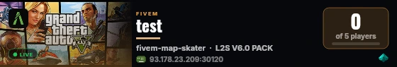 test live status badge