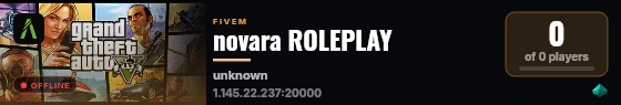novara ROLEPLAY live status badge