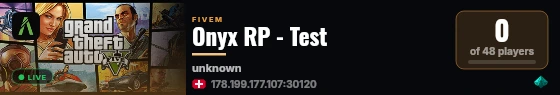 Onyx RP - Test live status badge