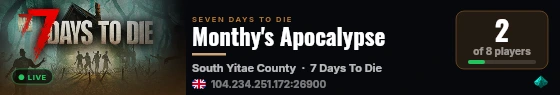 Monthy's Apocalypse live status badge
