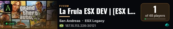 La Frula ESX DEV | [ESX Legacy] live status badge