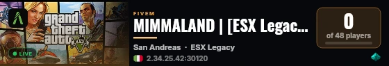 MIMMALAND | [ESX Legacy] live status badge