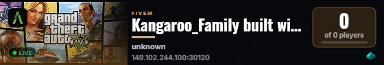 Kangaroo_Family built with QBCore Framework by JericoFx & Kakarot & Hamy! live status badge