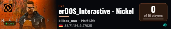 erDOS_Interactive - Nickel live status badge