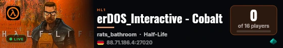 erDOS_Interactive - Cobalt live status badge