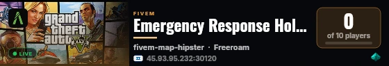 Emergency Response Holon live status badge