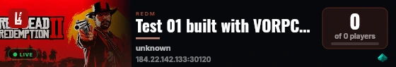 Test 01 built with VORPCore! live status badge