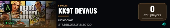 KK9T DEVAUS live status badge