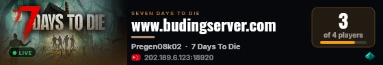 www.budingserver.com live status badge