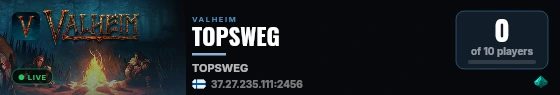 TOPSWEG live status badge