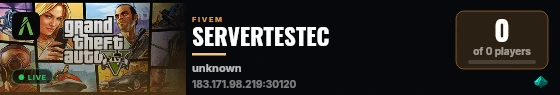 SERVERTESTEC live status badge