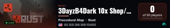 3DayzB4Dark 10x Shop/Kit/Mini/Loot live status badge