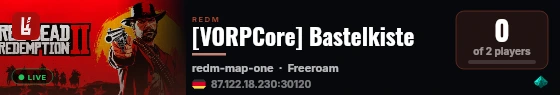 [VORPCore] Bastelkiste live status badge