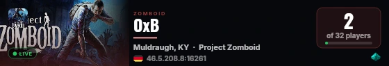 OxB live status badge