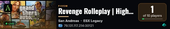 Revenge Rolleplay | High FPS | PUBG | KILLZONE | ACTIVE STAFF | 130+ GUNS live status badge