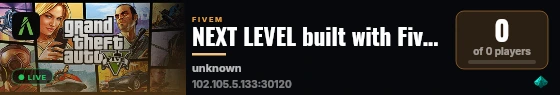 NEXT LEVEL built with FiveM Basic Server! live status badge