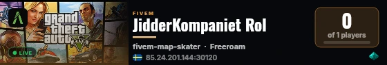 JidderKompaniet Rol live status badge