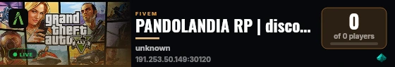 PANDOLANDIA RP | discord.gg/santagroup live status badge