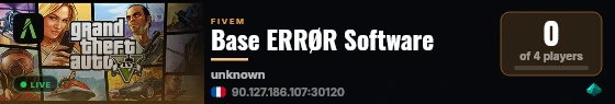 Base ERRØR Software live status badge