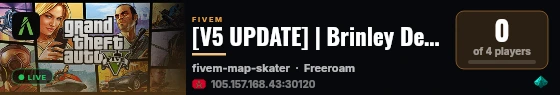 [V5 UPDATE] | Brinley Developpment live status badge