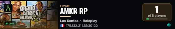 AMKR RP live status badge