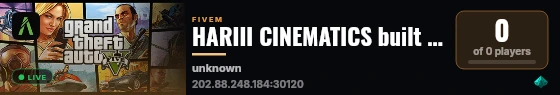 HARIII CINEMATICS built with Qbox Project by The Community! live status badge