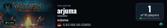 arjuma live status badge